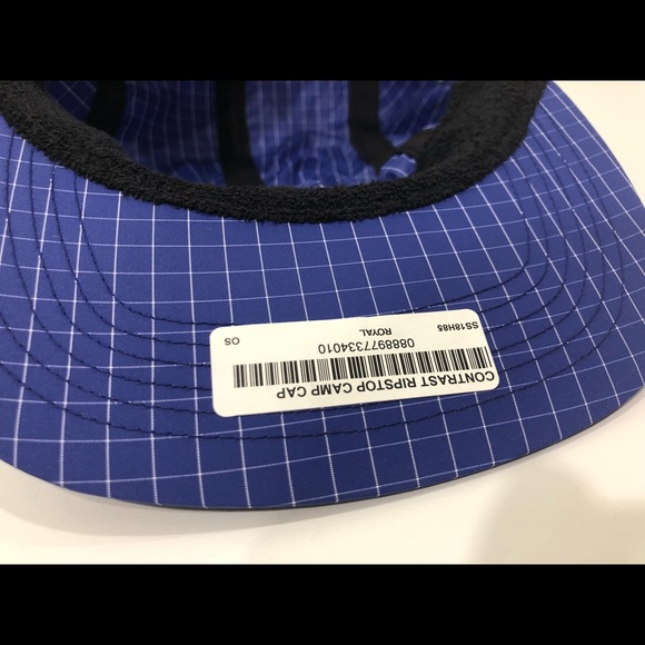 Supreme SS2018 Ripstop Camp Cap Blue Contrast Box - Picture 7 of 8